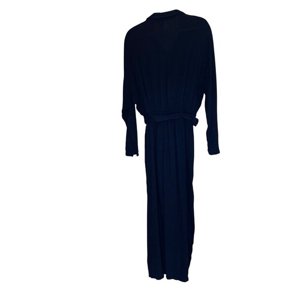 Carole Little Saint Tropez West Vintage Womens Jumpsuit Size 10 Black Crepe - Picture 12 of 15